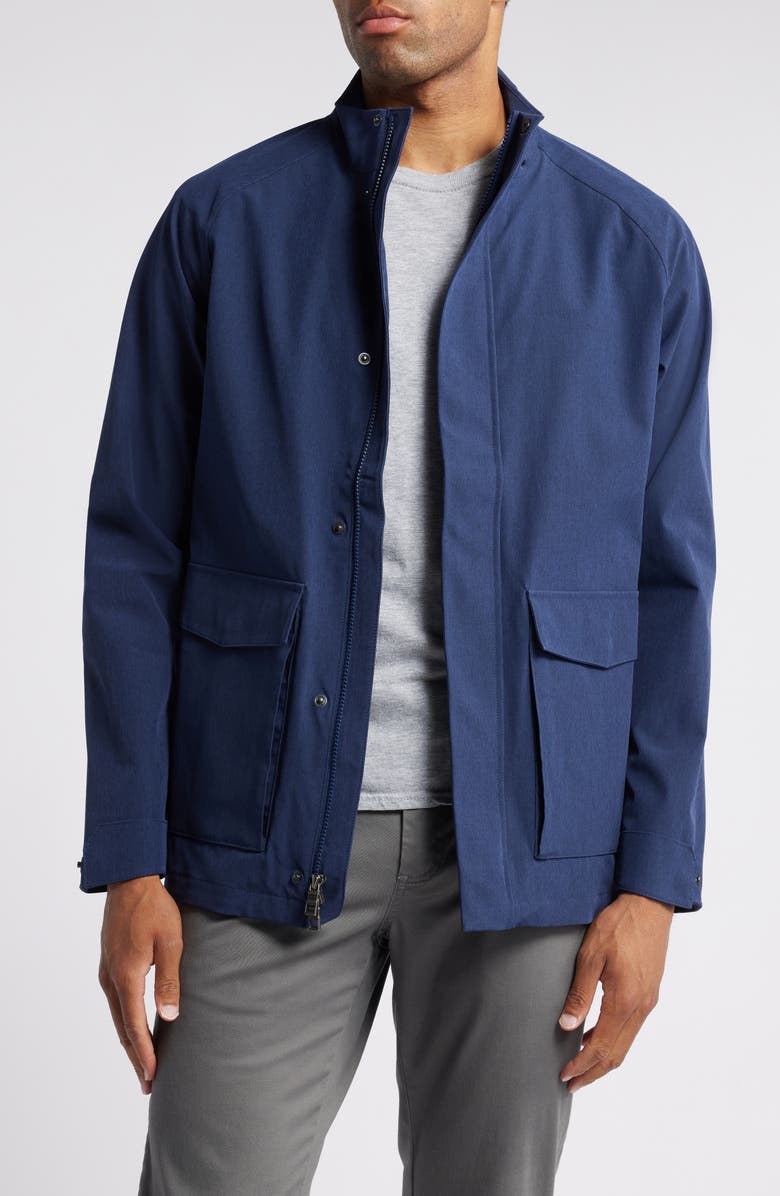 Peter Millar Newport Water Resistant City Coat, Main, color, 