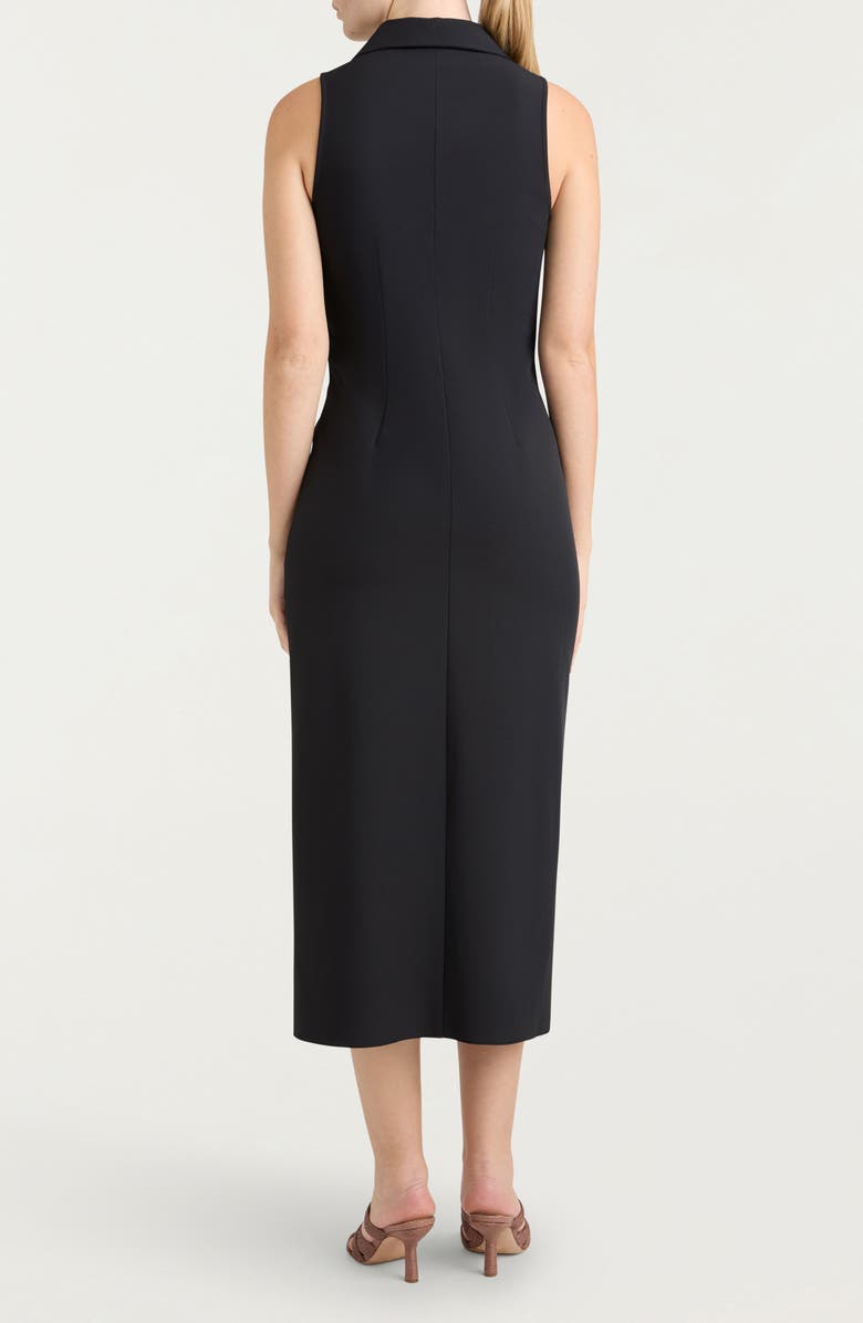 Cinq à Sept McKenna Center Ruched Sleeveless Stretch Cotton Dress, Alternate, color, 