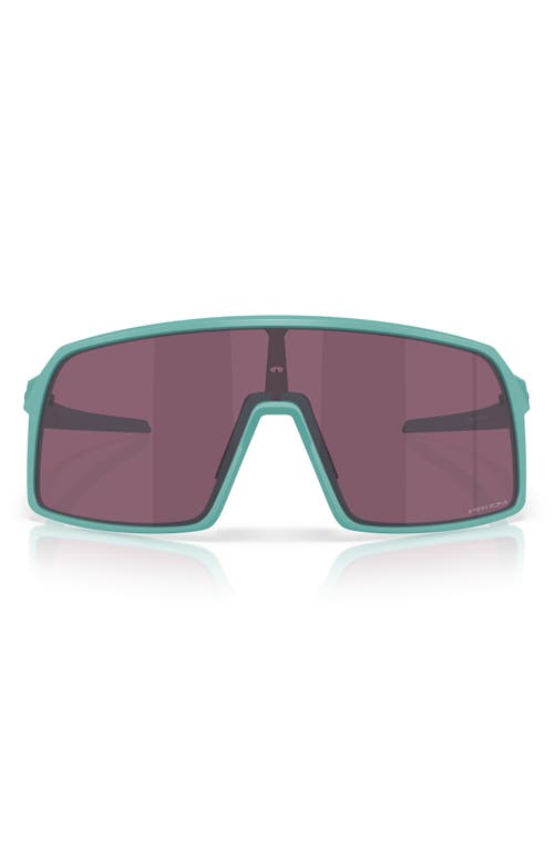 Oakley Sutro 137mm Prizm™ Wrap Shield Sunglasses In Matte Pacific/prizm Road Black