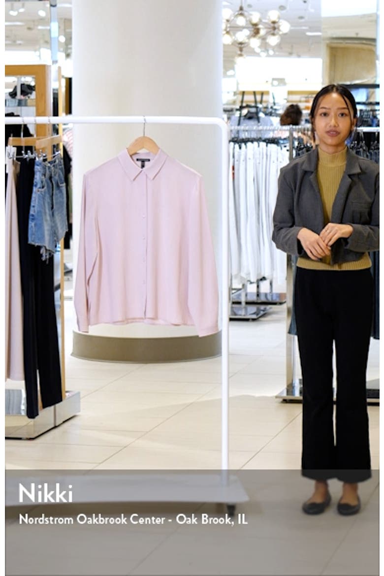 Classic Collar Easy Silk Button-Up Shirt video