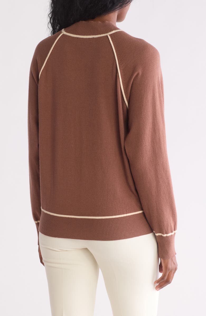 Gemma + Jane Tipped Dolman Sleeve Sweater, Alternate, color, Clay