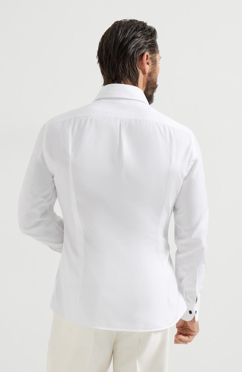 Brunello Cucinelli Slim fit shirt, Alternate, color, White