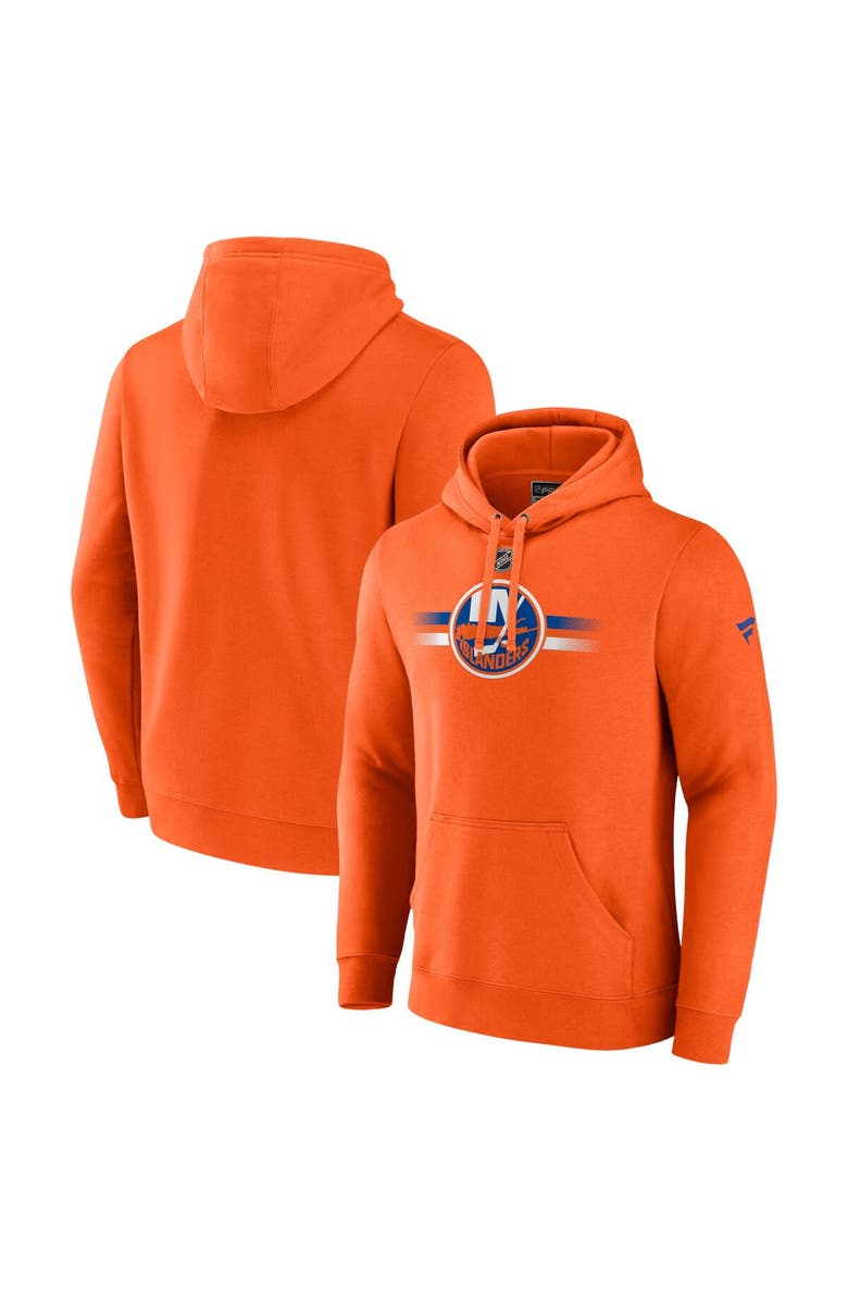 FANATICS Men's Fanatics Branded Orange New York Islanders Authentic Pro Secondary Pullover Hoodie, Main, color, Orange