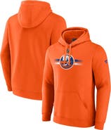 FANATICS Men's Fanatics Branded Orange New York Islanders Authentic Pro Secondary Pullover Hoodie