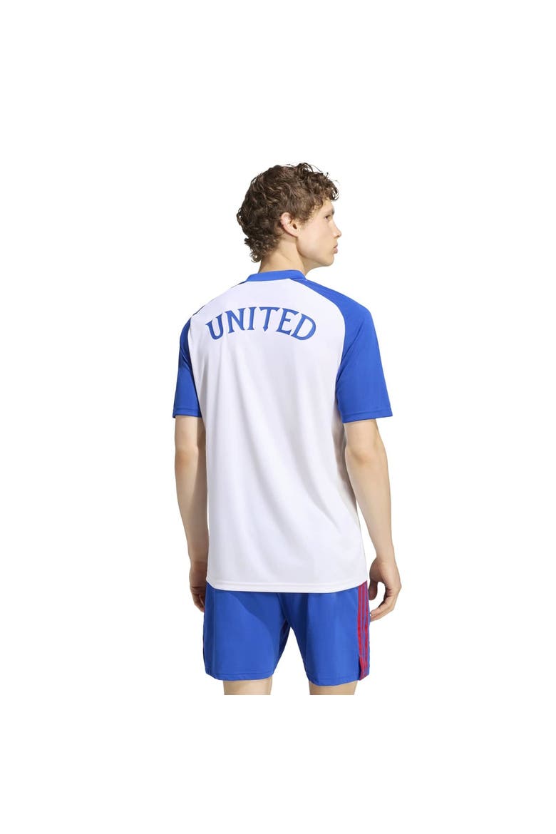 Men's adidas White Manchester United 2026/27 Away Pre-Match Top, Alternate, color, White