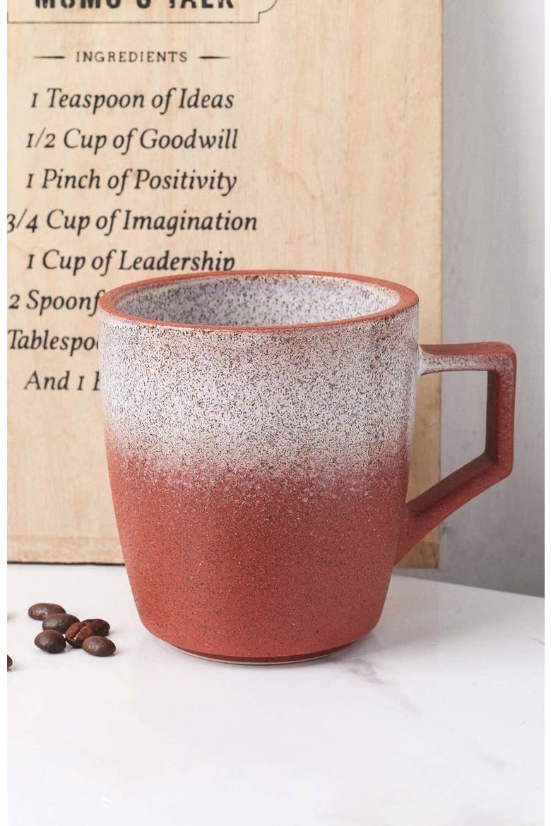 Vince Stoneware 4-Piece Mug Set, Alternate, color, Red
