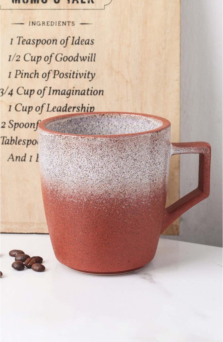 Stone Lain Vince Stoneware 4-Piece Mug Set, Alternate, color, Red