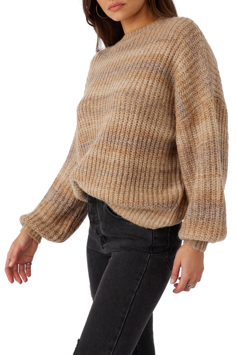 Bayou Ombré Sweater, Alternate, color, TOBACCO BROWN