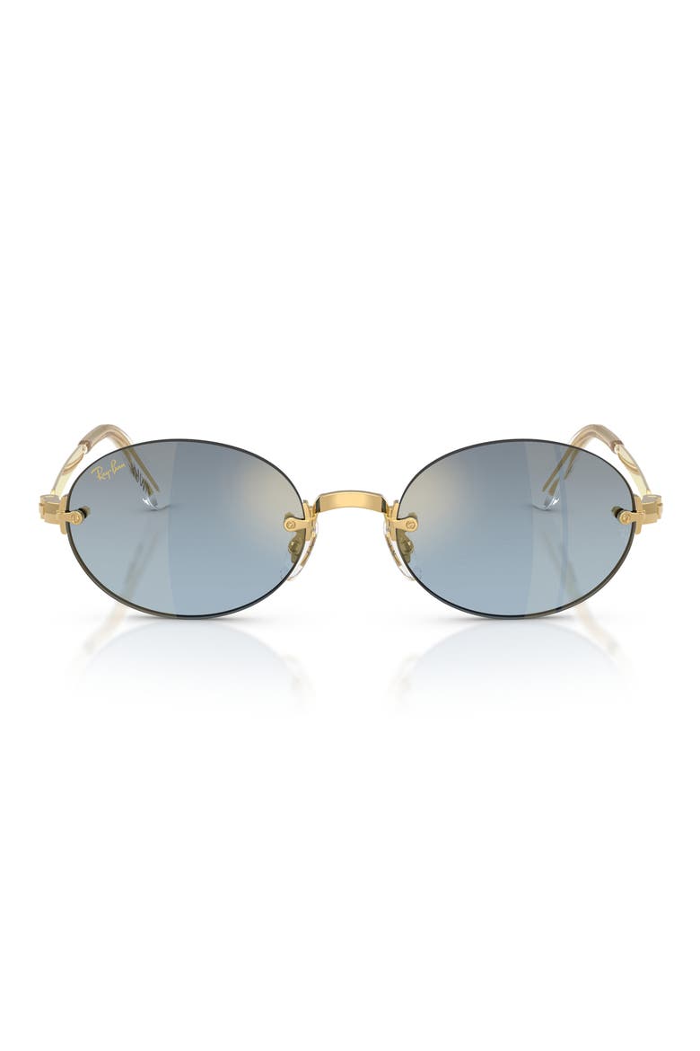 x A$AP Rocky 54mm Gradient Oval Sunglasses, Main, color, ARISTA / BLUE DARK GREY