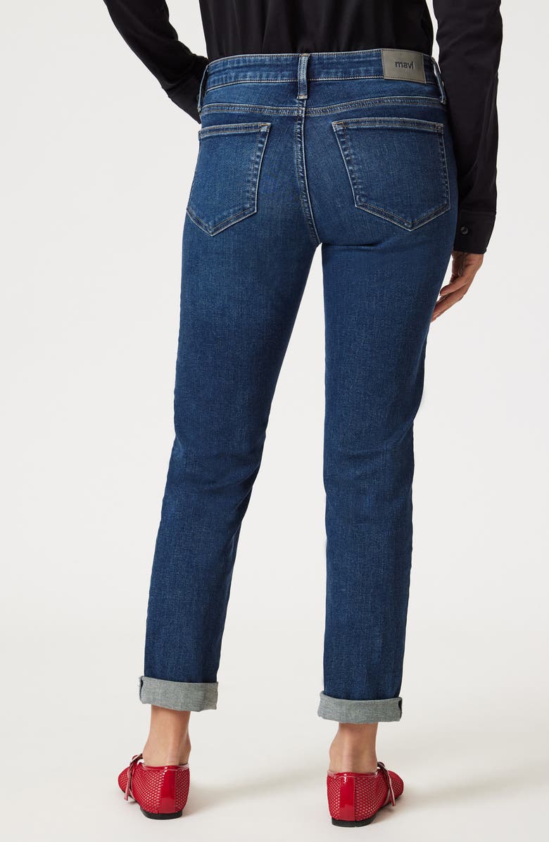 Mavi Jeans Emma Low Rise Slim Boyfriend Jeans, Alternate, color, Deep Brushed Tribeca