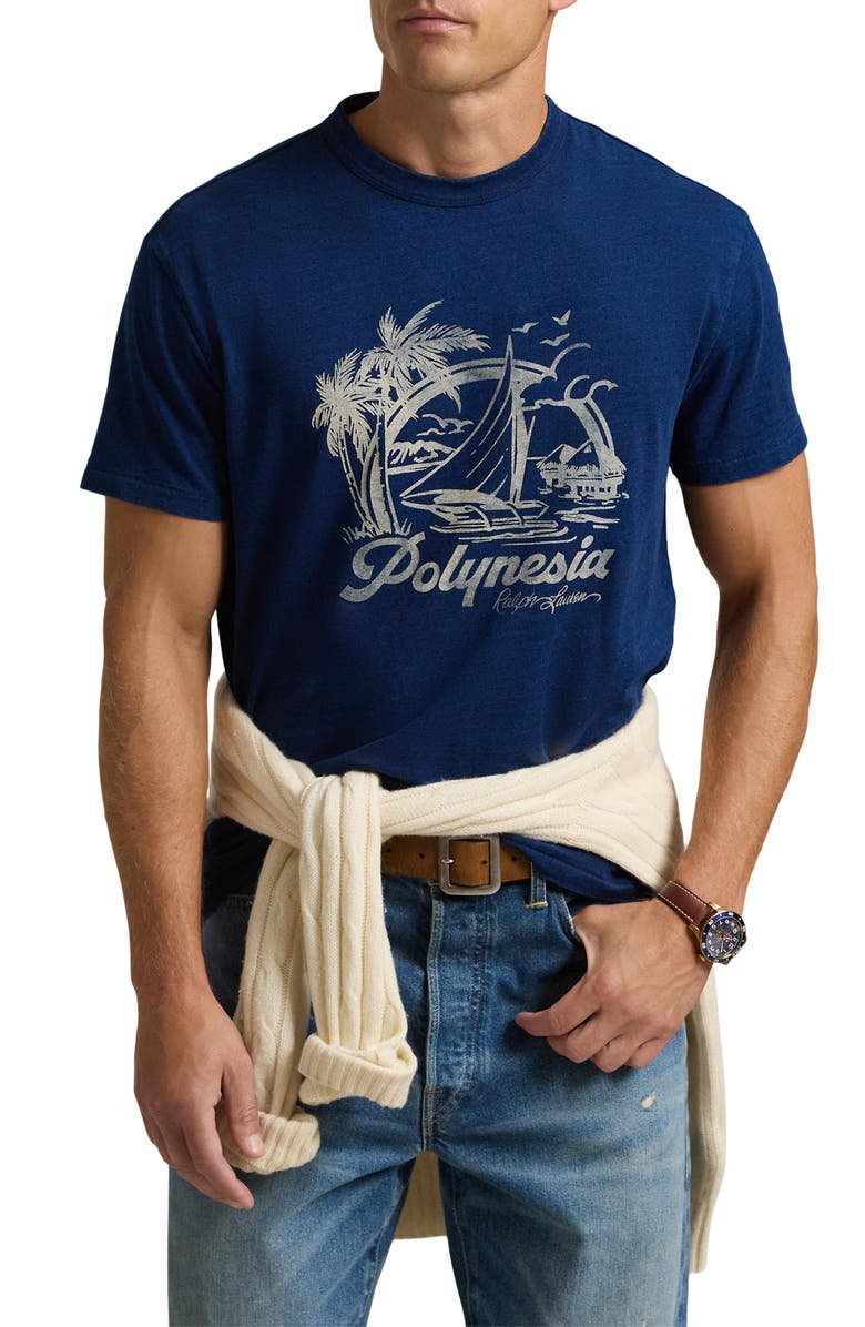 Polo Ralph Lauren Classic Fit Cotton Jersey Graphic T-Shirt, Main, color, 