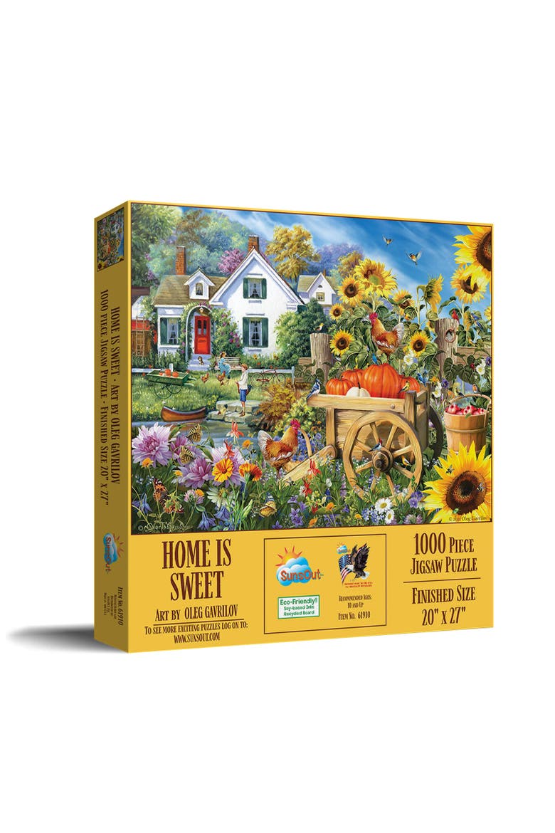 Home is Sweet 1000 piece Jigsaw Puzzle for Adults, Main, color, Multicolor