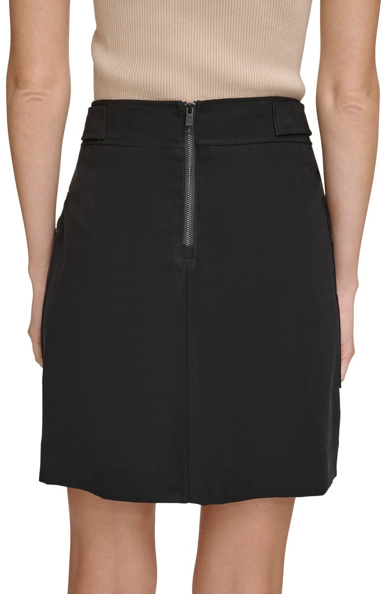 DKNY Frosted Twill Cargo Miniskirt, Alternate, color, 
