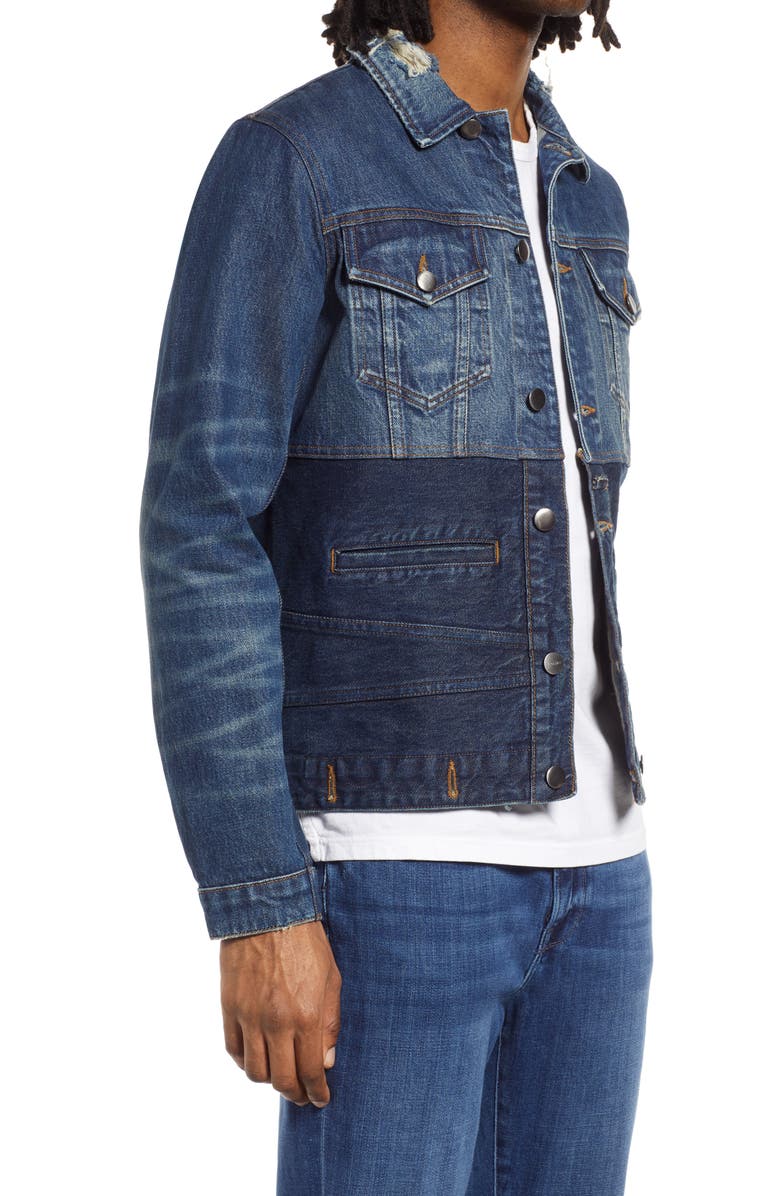 FRAME Inverted Heritage Denim Jacket, Alternate, color,
