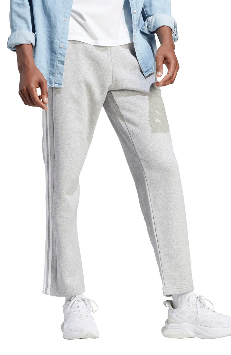 adidas Essentials 3-Stripes Fleece Sweatpants, Alternate, color,