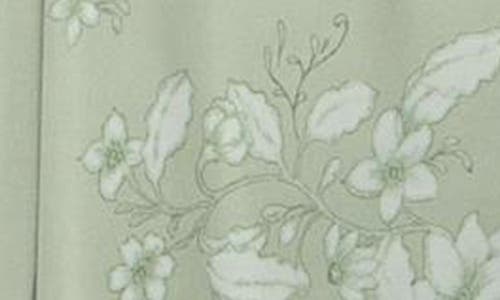 Dessy Collection Strapless Corset Chiffon Gown In Vintage Primrose Sage