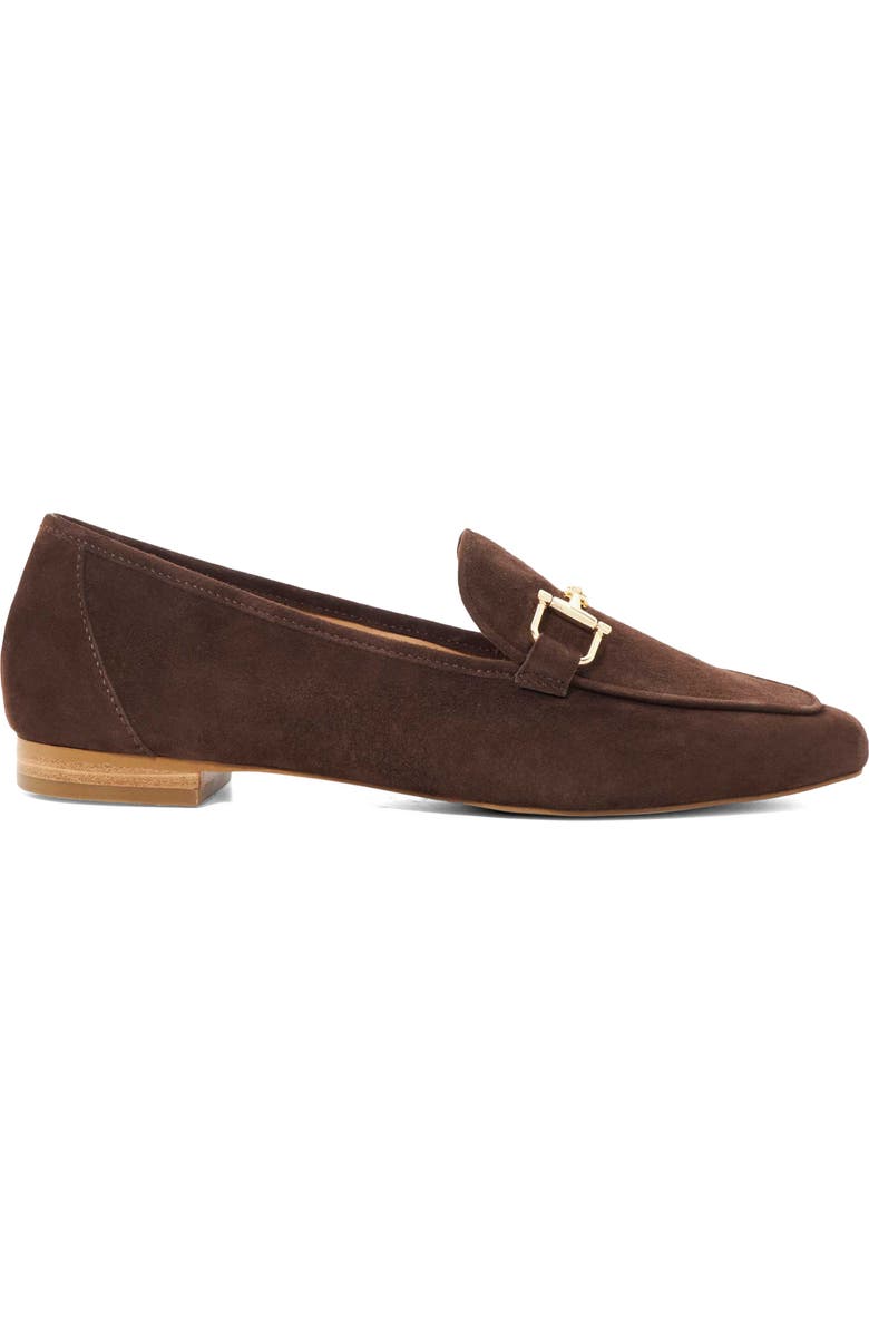 Dune London Grained Bit Loafer, Alternate, color, Brown