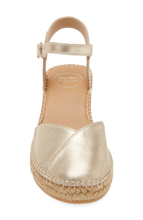 Toni Pons Bianca Espadrille Wedge In Champagne