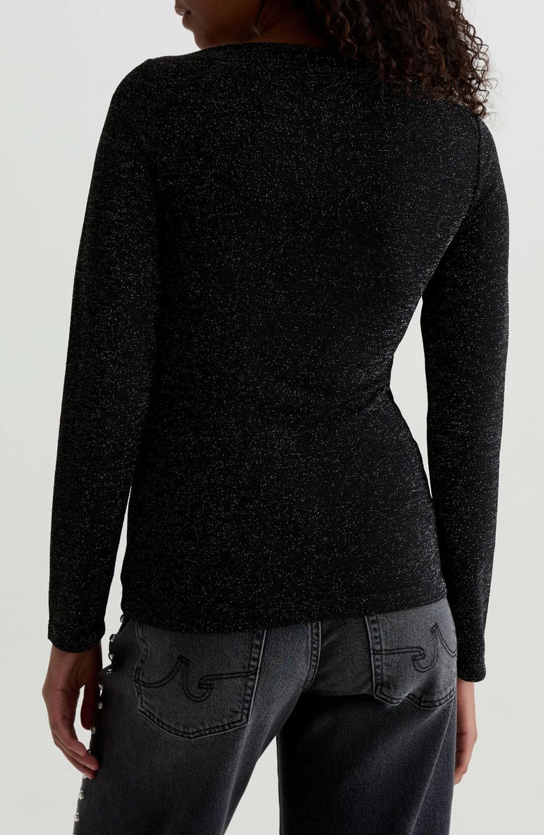 AG Alaya Glitter Top, Alternate, color, All That Glitters