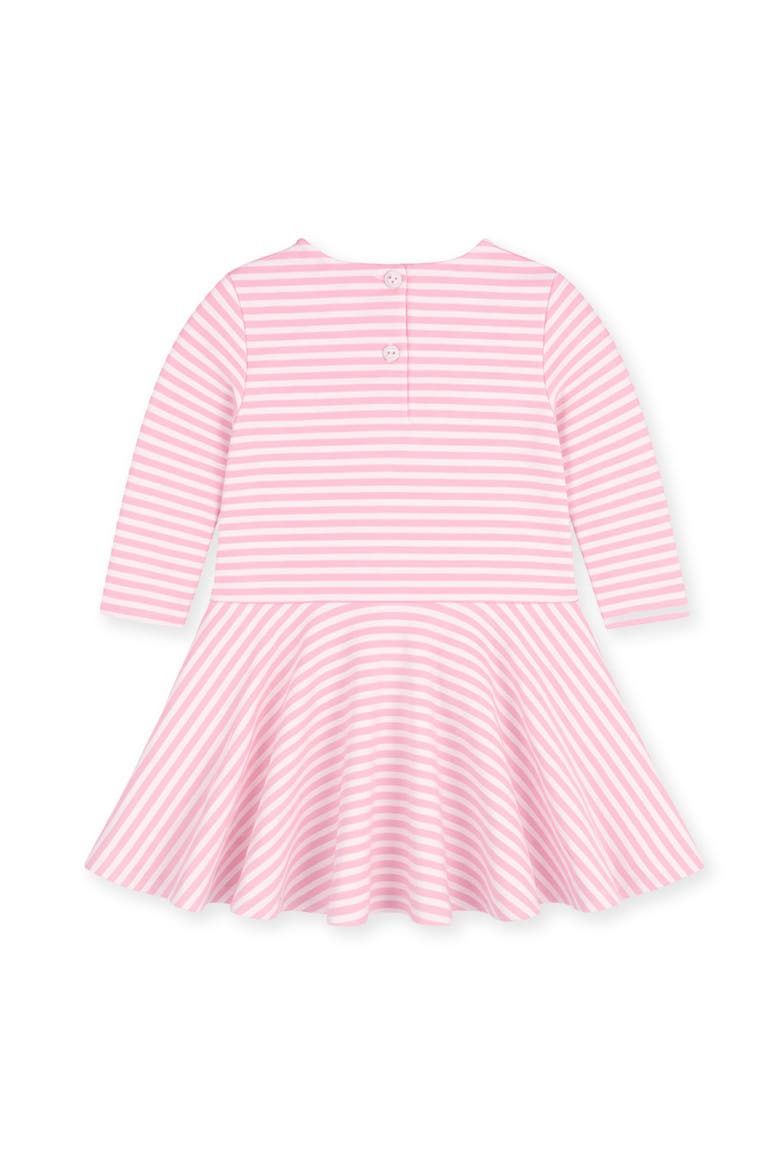 Stripe Knit Dress with Hearts, Alternate, color, Pink & White Stripe