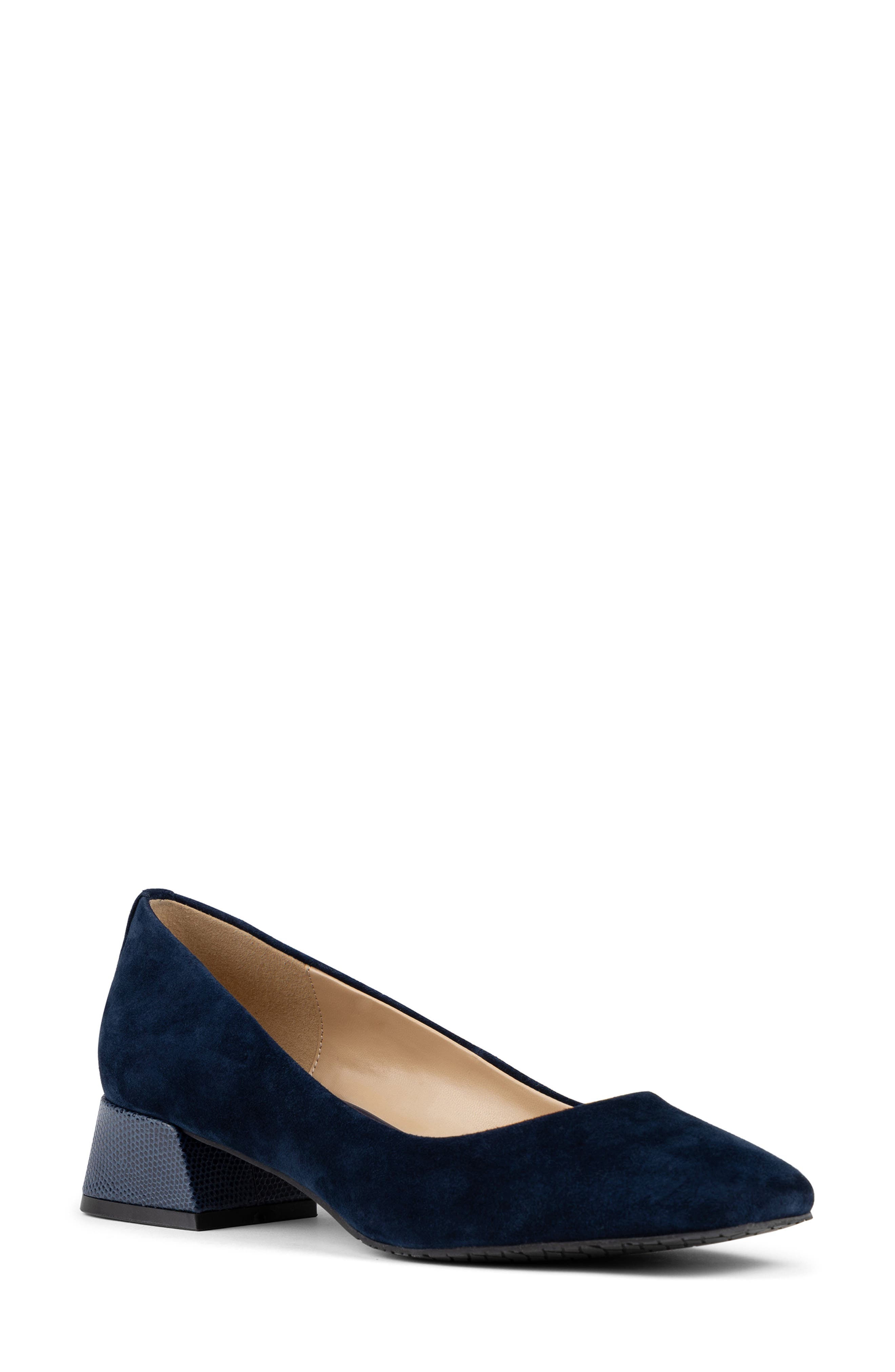 NYDJ Teddie Square Toe Pump, Main, color, Navy