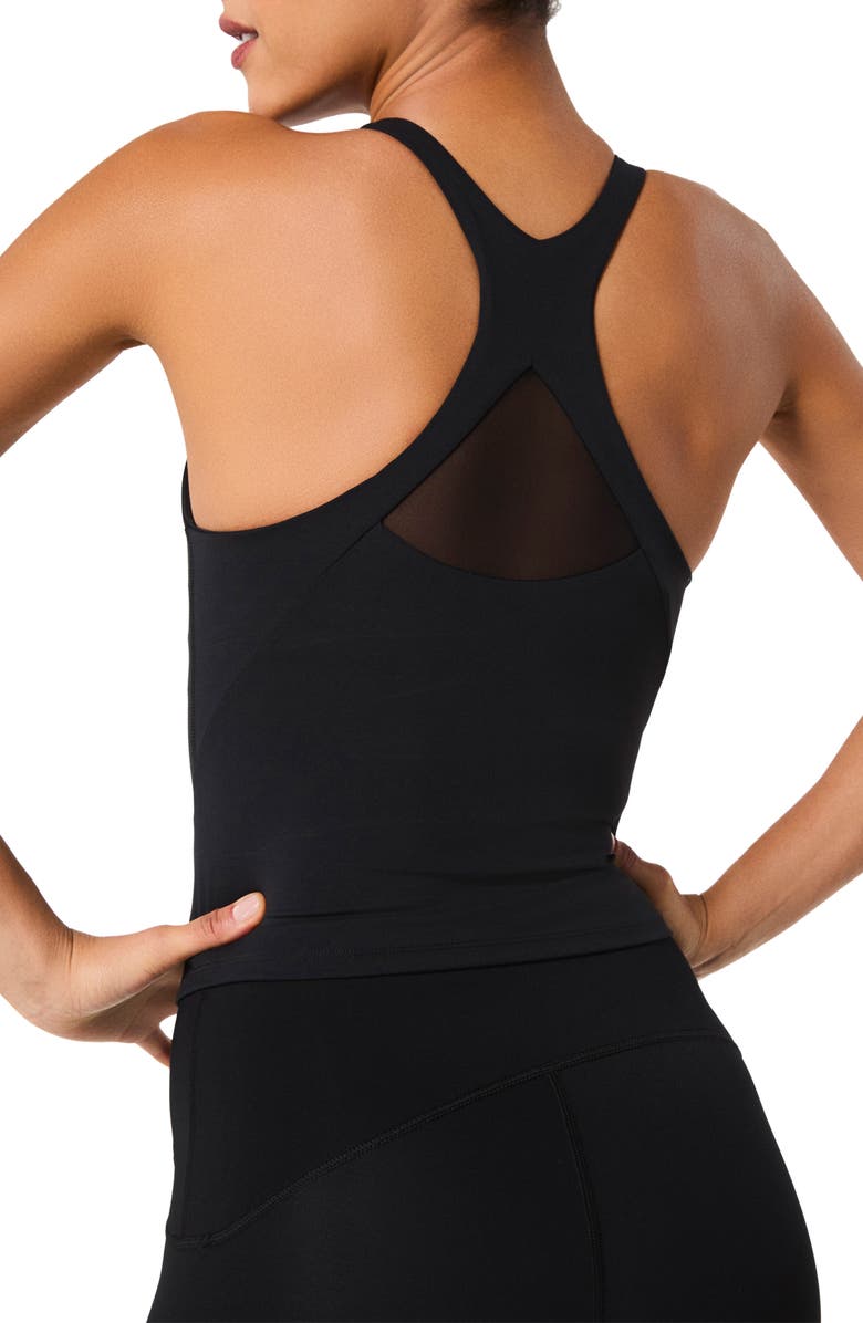 SPANX<sup>®</sup> Get Moving V-Neck Active Tank, Alternate, color, Very Black