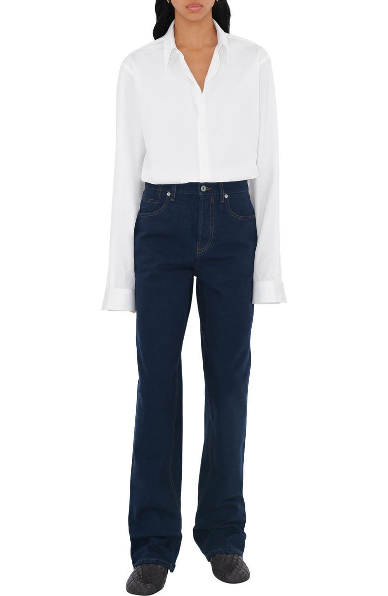 Burberry Baby EKD Kitten Heel Mule, Alternate, color, Lake