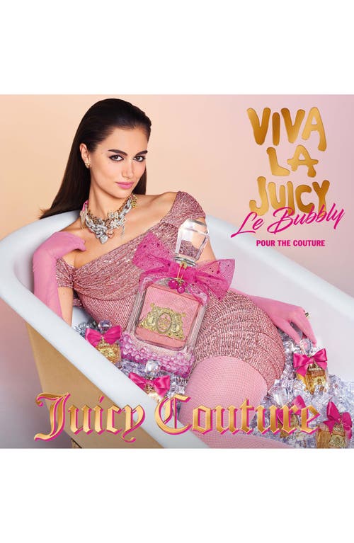 Juicy Couture Viva La Juicy Le Bubbly Eau De Parfum 3 Piece Gift Set In Transparent