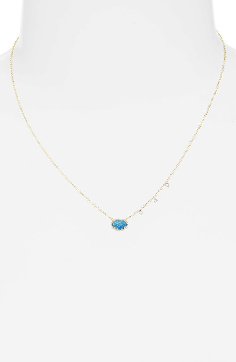 Meira T Opal & Diamond Necklace, Alternate, color, 