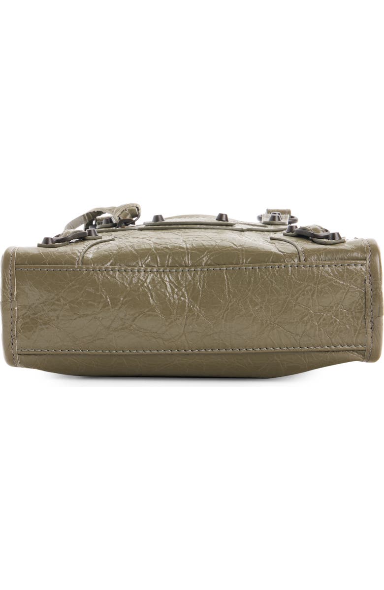 Balenciaga Small Le City Leather Satchel, Alternate, color, 3258 Army Green