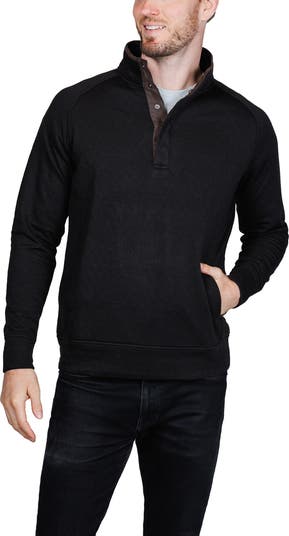 Hidden Snap Front Quilted Pullover