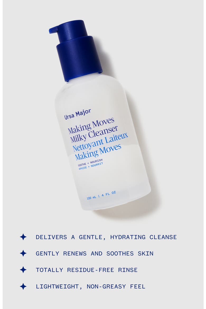Making Moves Milky Cleanser, Alternate, color, blue