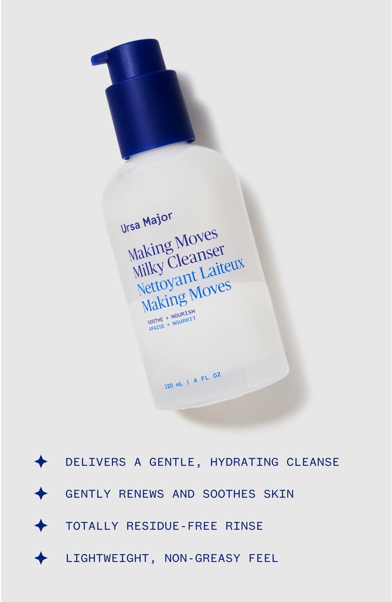 Ursa Major Making Moves Milky Cleanser, Alternate, color, Blue