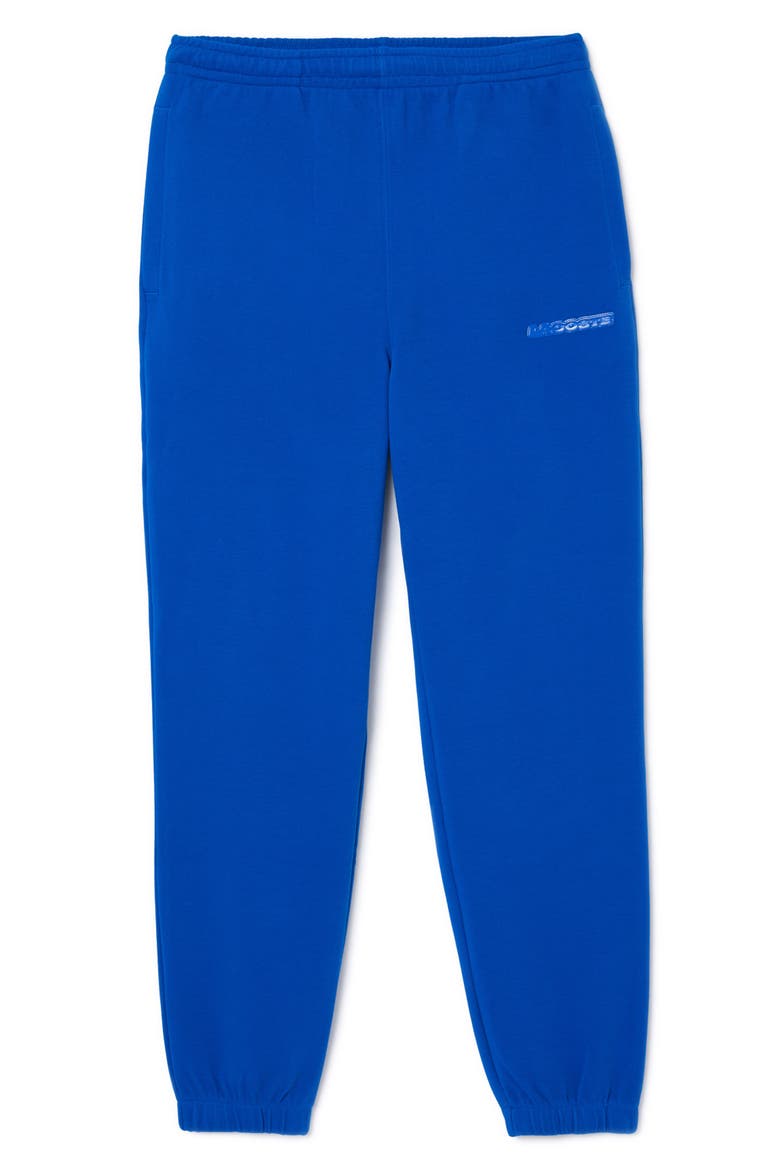 Double Face Organic Cotton Blend Piqué Sweatpants, Main, color, HJM LAZULI