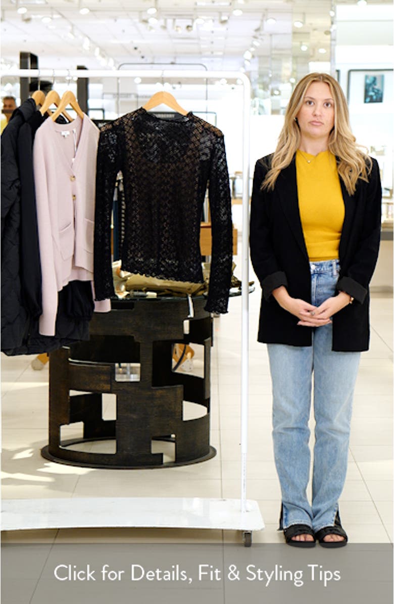 Lace Mock Neck Top, sales video thumbnail