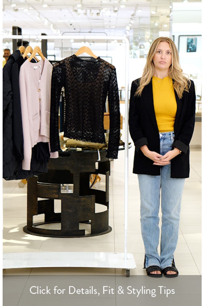Lace Mock Neck Top video