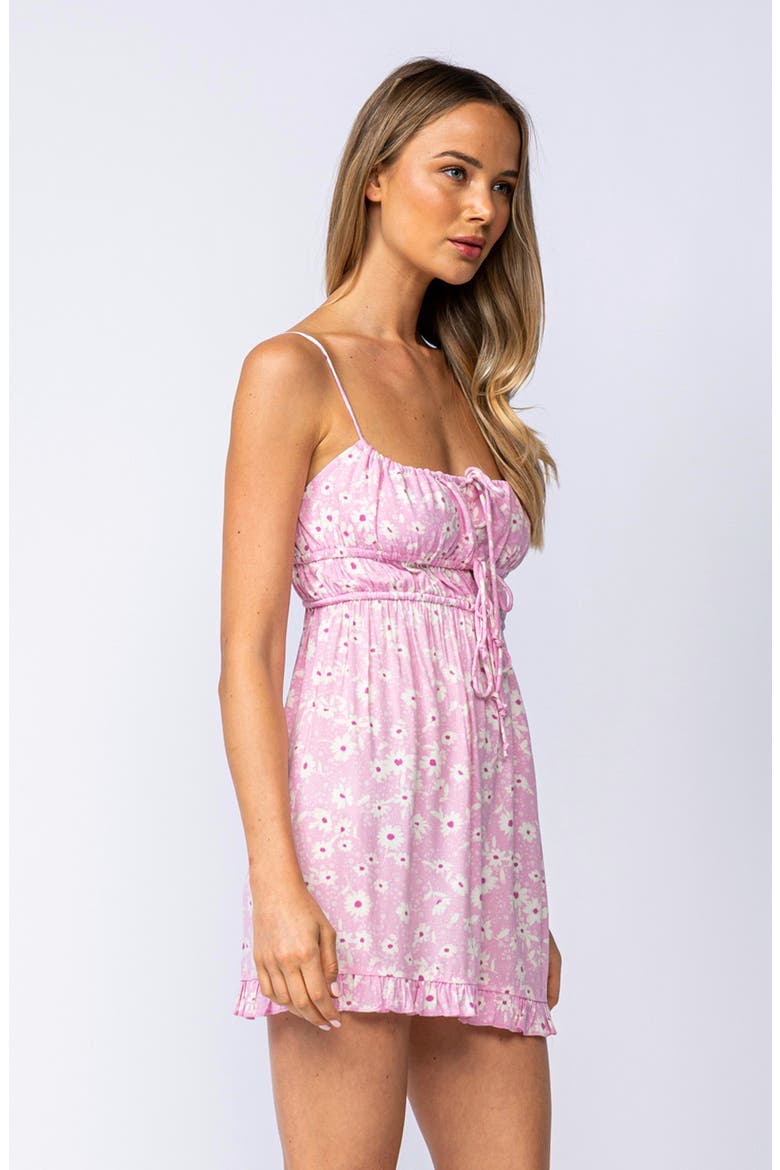 Square Neck Minidress, Alternate, color, PINK