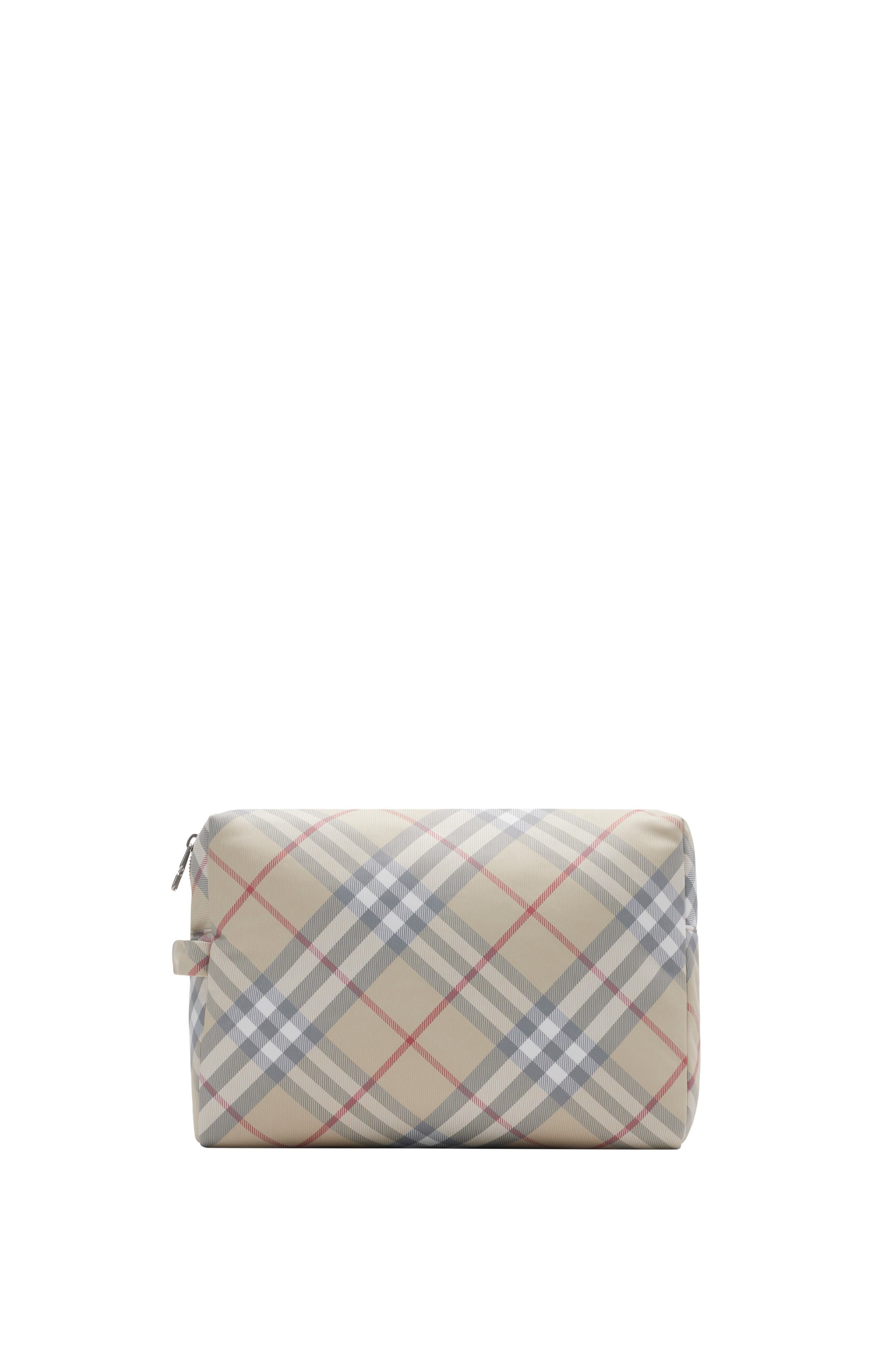 Burberry Check Baby Changing Pouch, Main, color, 