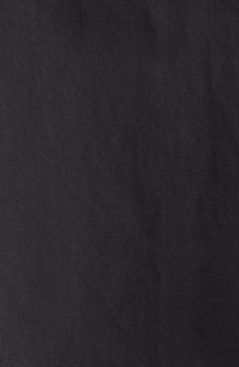 Lafayette 148 New York Oversize Cotton Poplin Crop Shirt Jacket, Alternate, color, Black