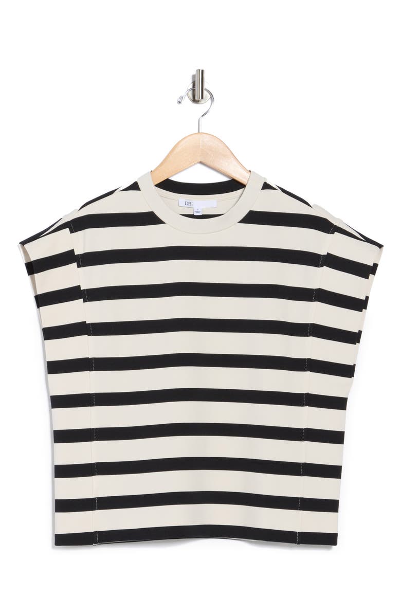 DR2 by Daniel Rainn Stripe Cap Sleeve Top, Alternate, color, 