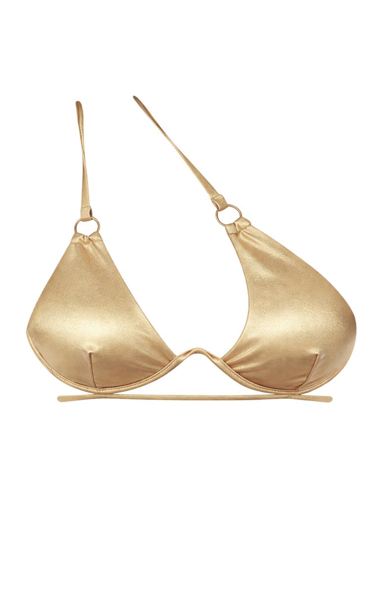 Ivy Swimwear Briony Bikini Top, Main, color, Gold