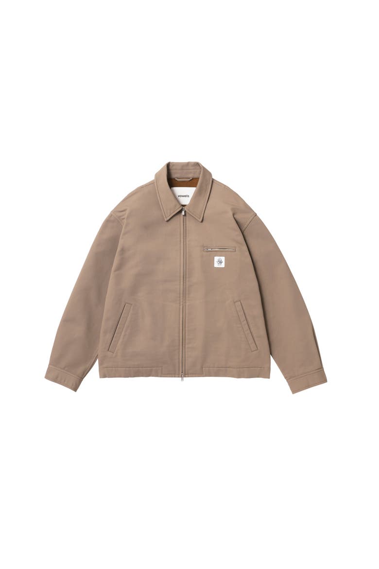 Zip Up Jacket, Main, color, Khaki