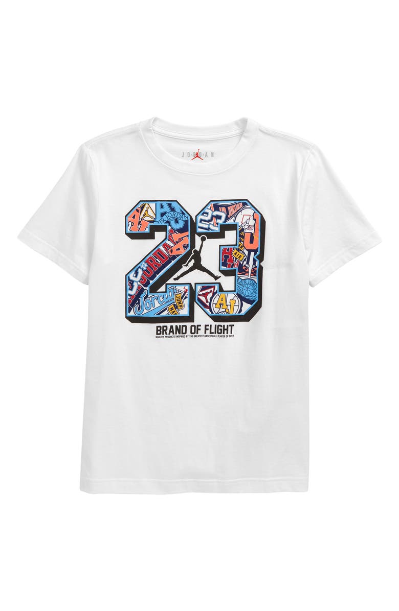 Jordan Kids' 23 Short Sleeve Graphic Tee, Main, color, 