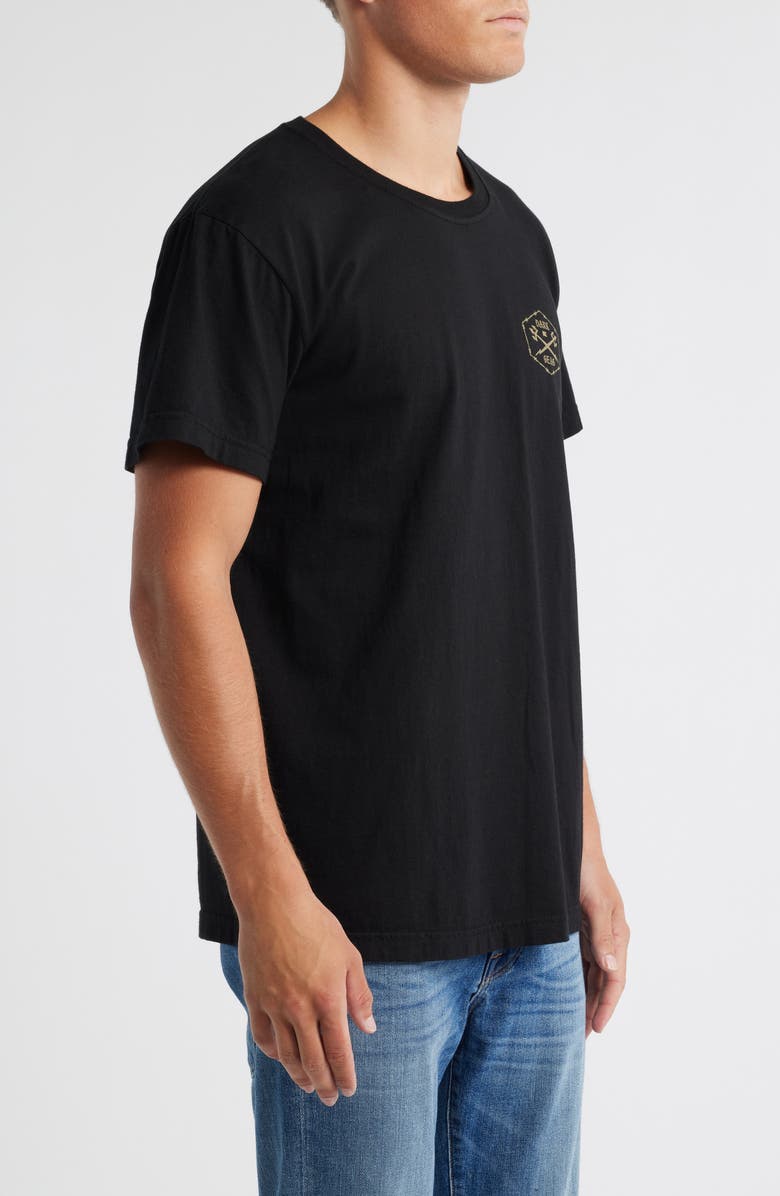 DARK SEAS No Trespassing Cotton Graphic T-Shirt, Alternate, color, Black