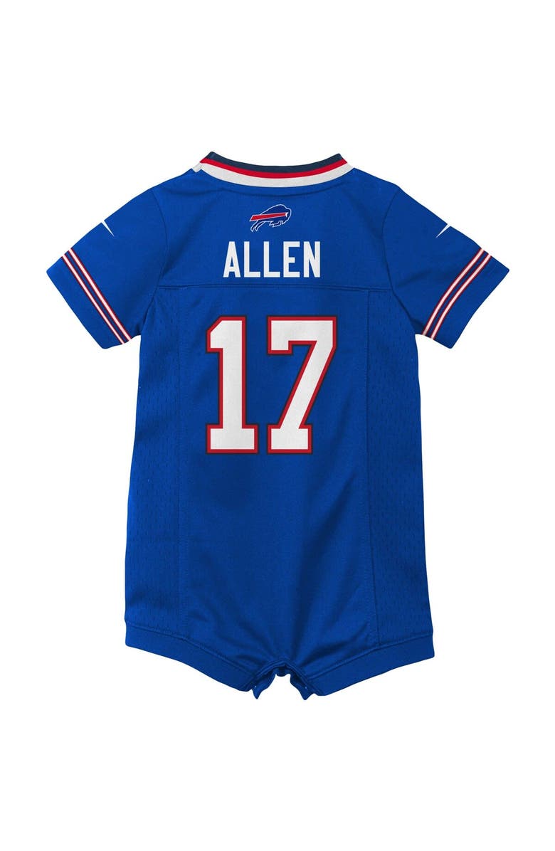 Nike Newborn & Infant Nike Josh Allen Royal Buffalo Bills Romper Jersey, Alternate, color, Royal