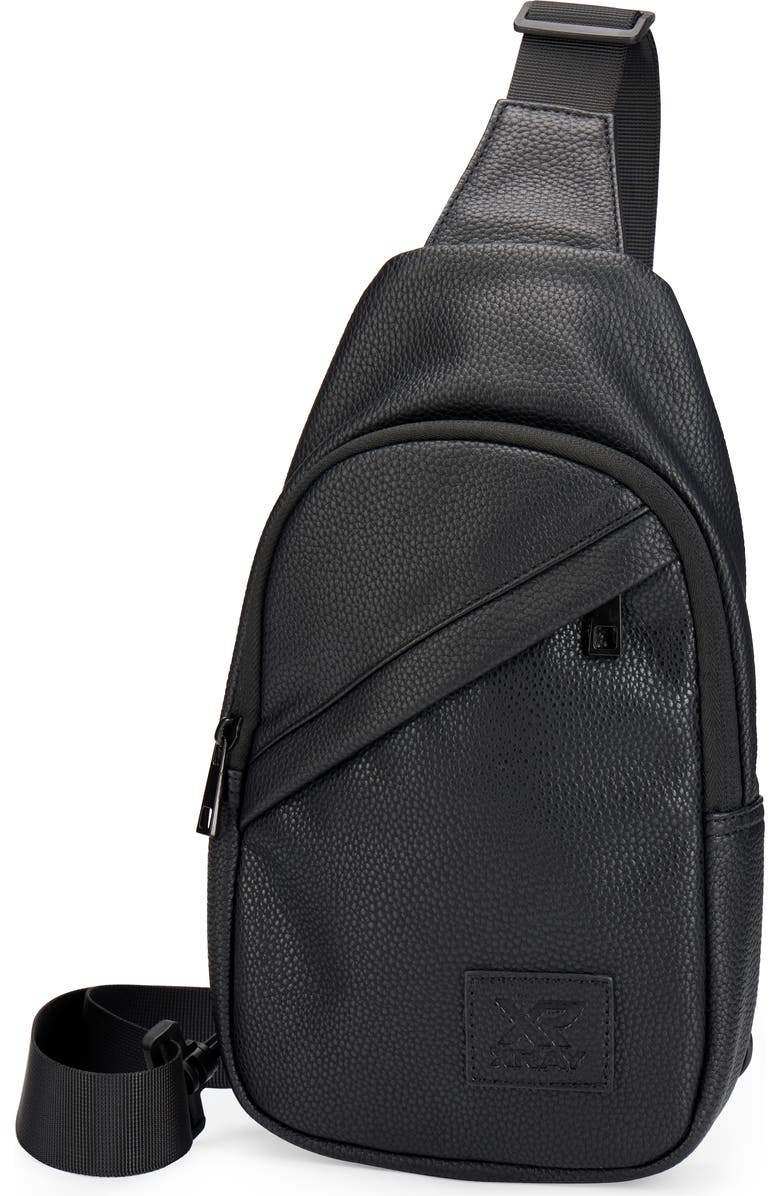XRAY Pebbled Sling Bag, Main, color, Black