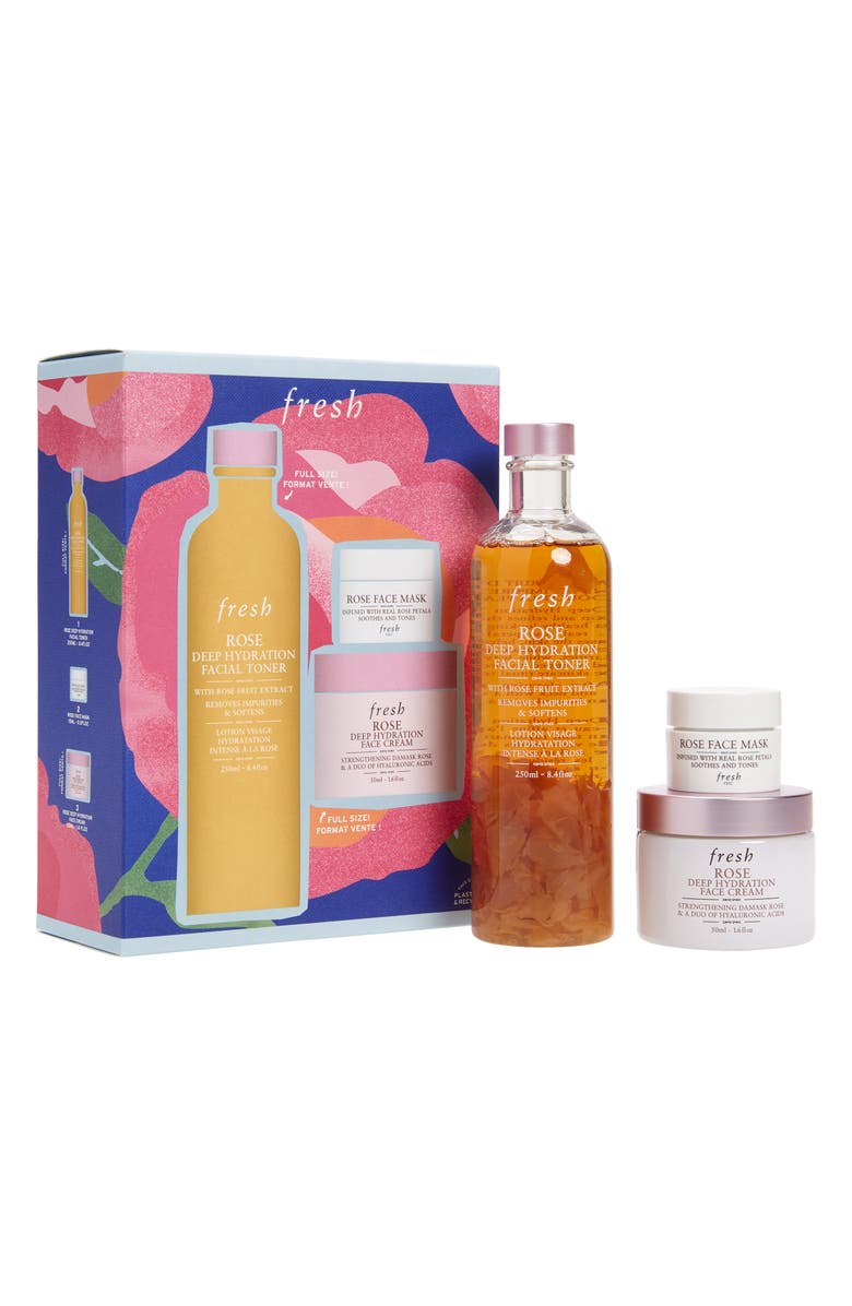 Fresh<sup>®</sup> Rose Skin Care Set USD $103 Value, Main, color,