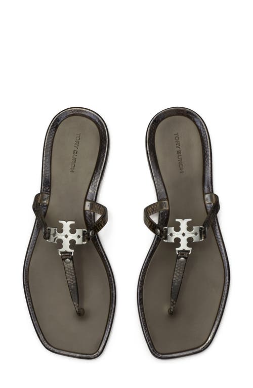 Tory Burch Roxanne Jelly Thong Sandal In Gray