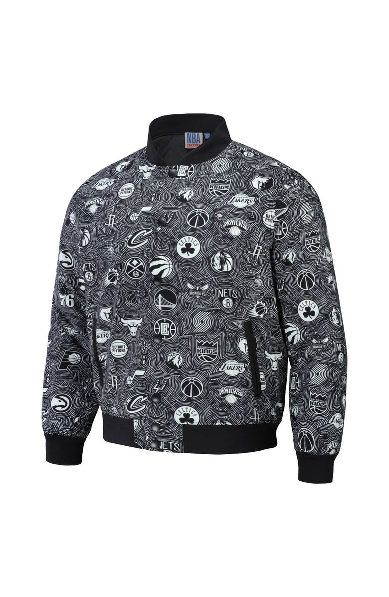 STAPLE Men's NBA x Staple Black All Teams Fusion Full-Snap Jacket, Alternate, color, 