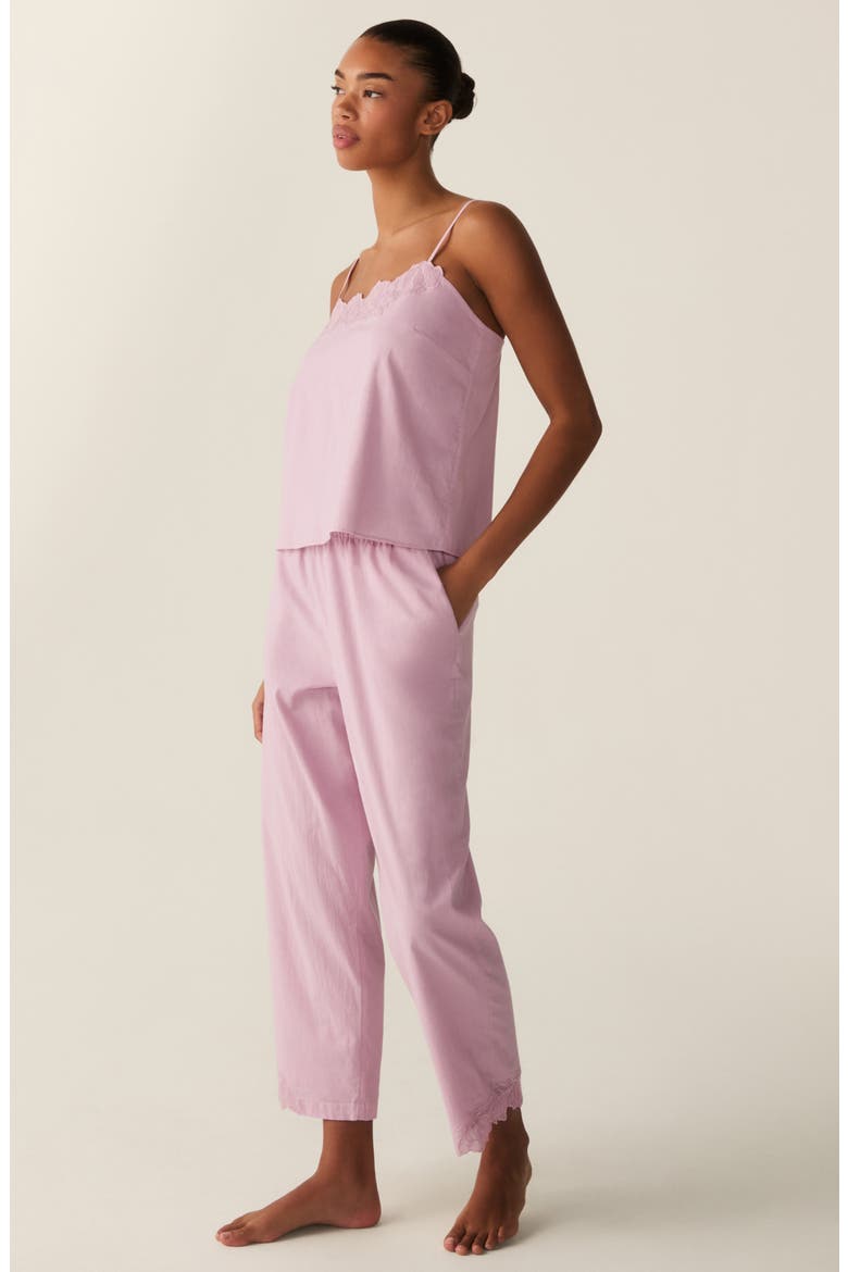 Voile Fleur Pajamas, Alternate, color, LILAC